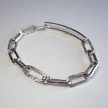Load image into Gallery viewer, Open ID Bracelet with Handmade Clasp