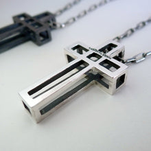 Load image into Gallery viewer, Cage Cross Necklace
